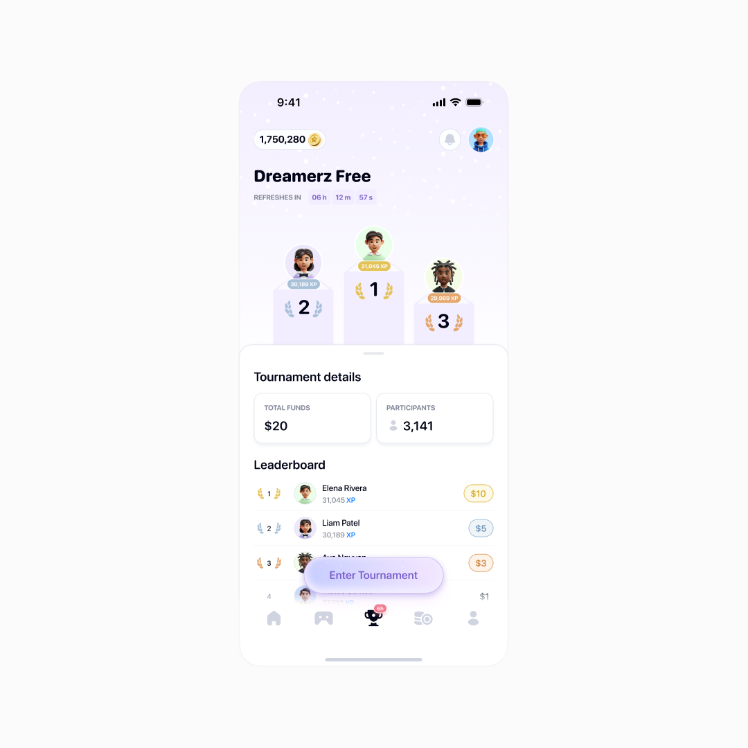 MVP free tournament screenshot