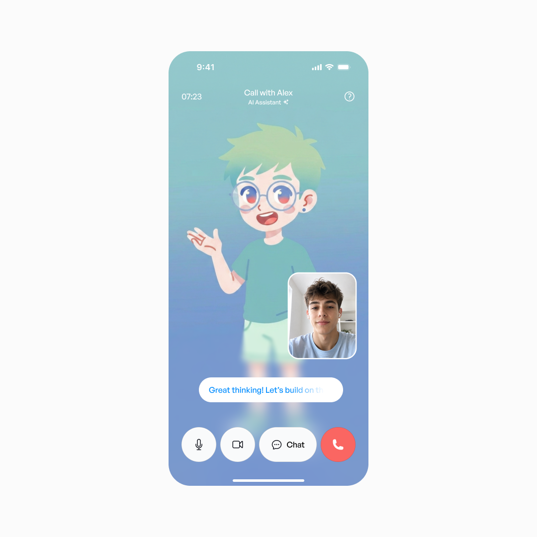Lexie AI call interface